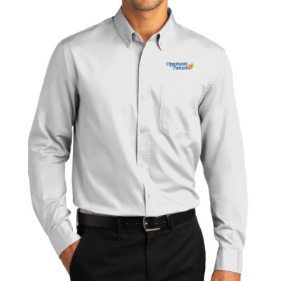 Opportunity Partners - Long Sleeve SuperPro React ™ Twill Shirt Thumbnail